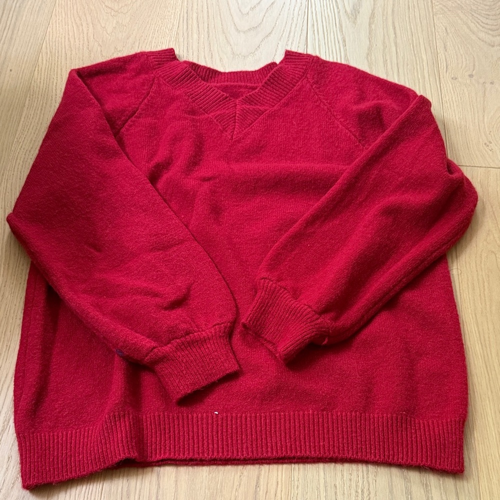 Cozy Red Sweater